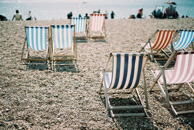 Deck Chairs On Brighton Beach