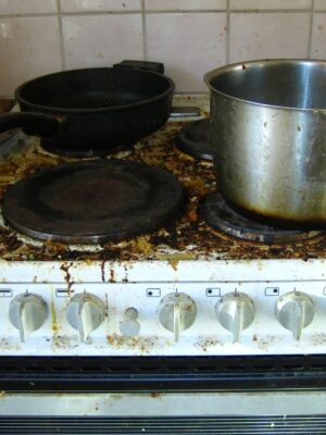 old dirty cooker