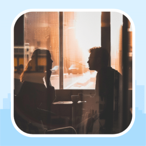people talking