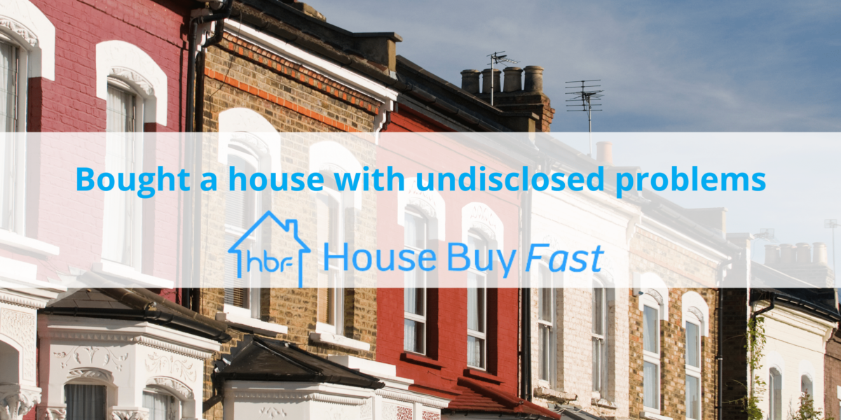 Bought a house with undisclosed problems?