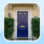 navy door