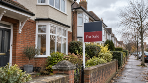 For sale sign outside a property